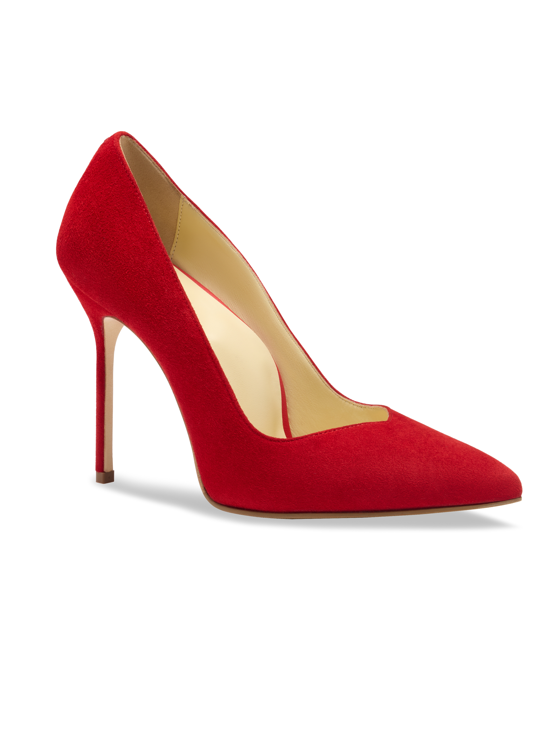 Perfect Pump 100 in Lipstick Red Suede