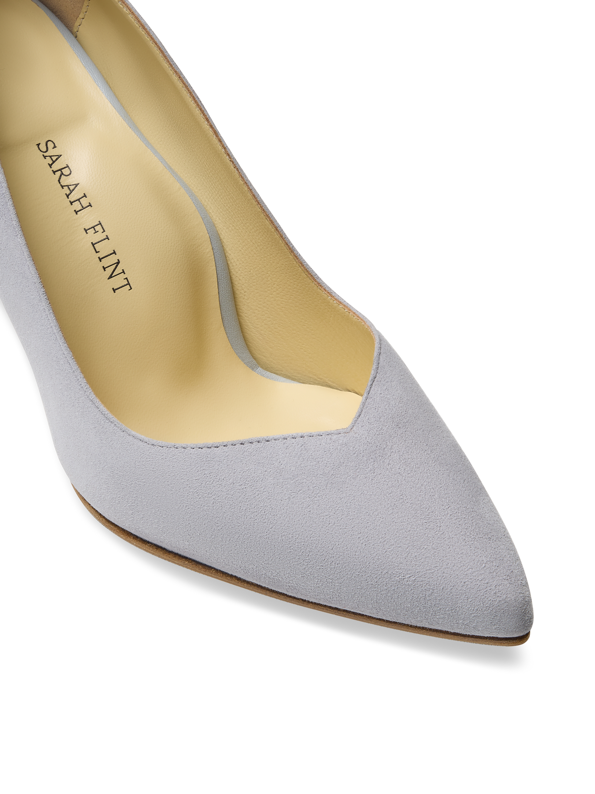 Perfect Pump 85 in Misty Gray Suede