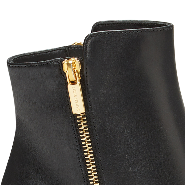 Sarah Flint galvanized double zipper shoe detail