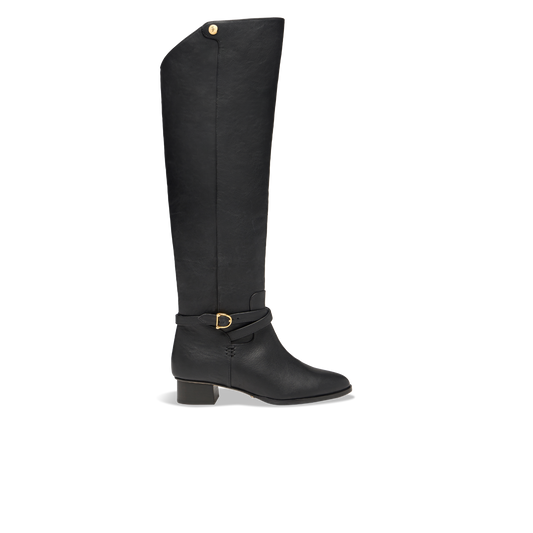 Sarah Flint X Mary Orton Perfect Tall Riding Boot in Black Vachetta