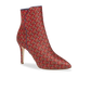 Perfect Dress Bootie 90 in Red Vienna Jacquard