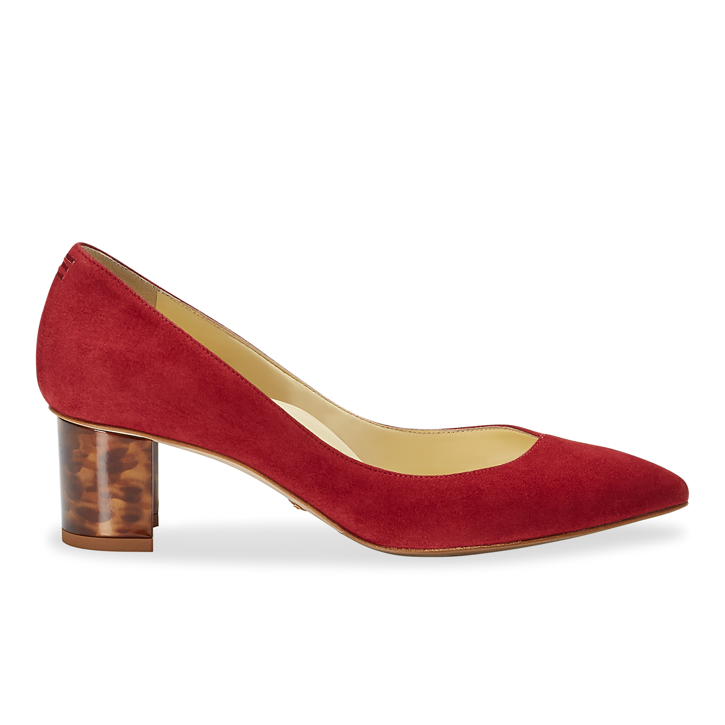 50mm Italian Made Pointed Toe Perfect Emma Pump in Merlot Suede