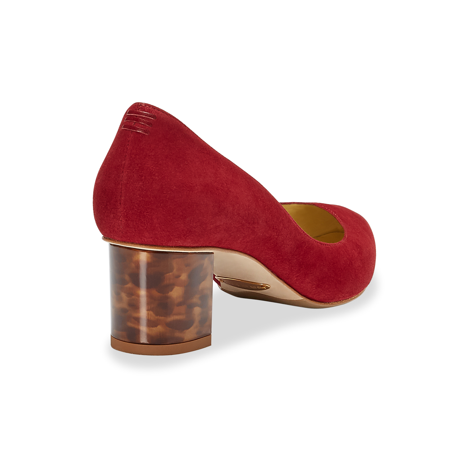 50mm Italian Made Pointed Toe Perfect Emma Pump in Merlot Suede