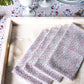4-Piece Dinner Napkin Set in Burgundy Floral Cotton