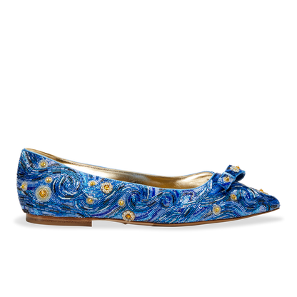 10mm Pointed Toe Starry Natalie Flat 