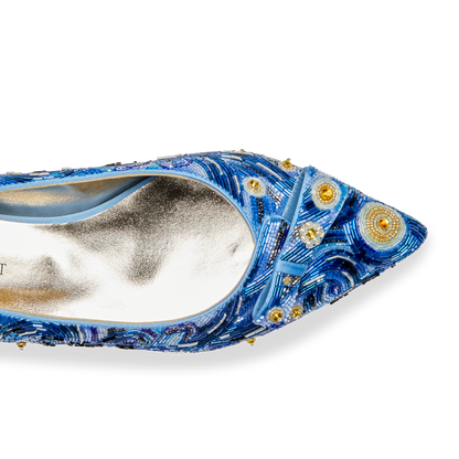 10mm Pointed Toe Starry Natalie Flat 