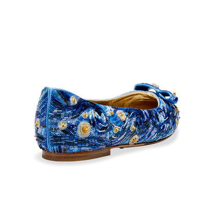 10mm Pointed Toe Starry Natalie Flat 