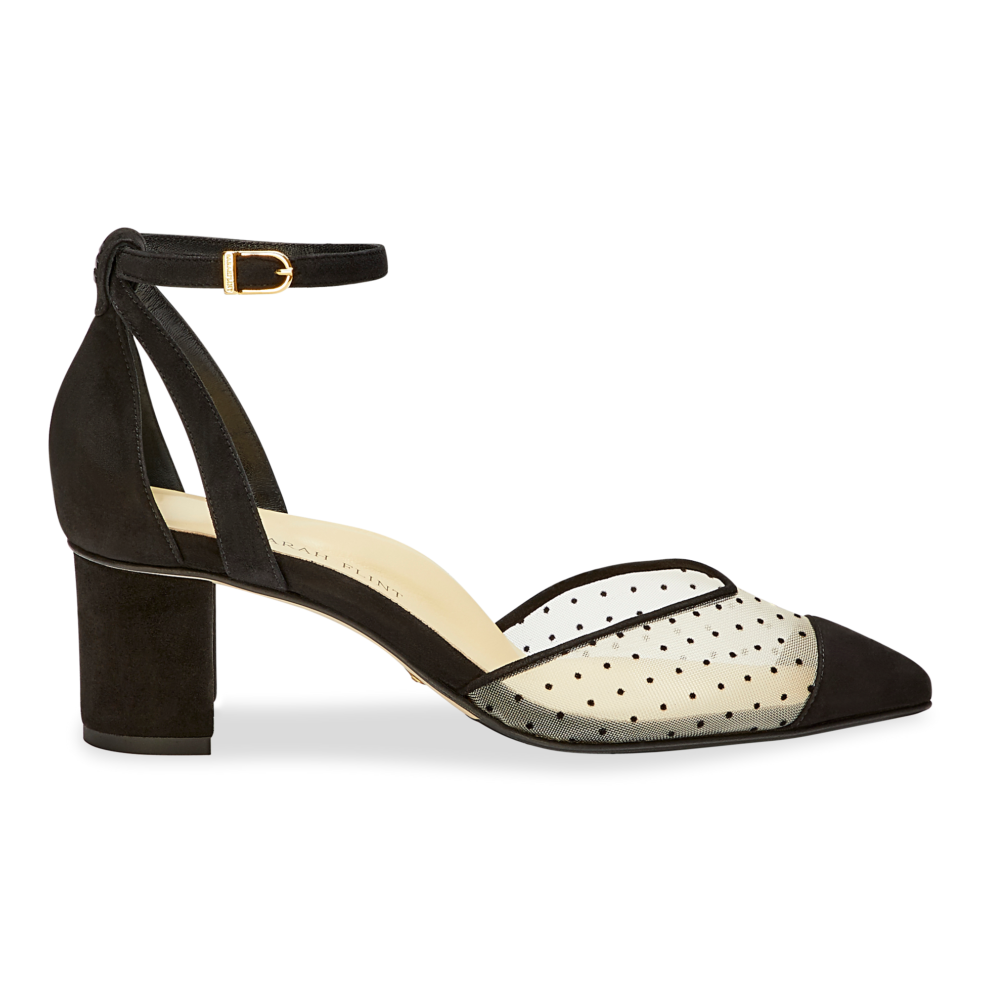 Polka dot 2025 block heels