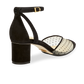 50mm Slingback Pointed Toe Parker Pump in Black Polka Dot