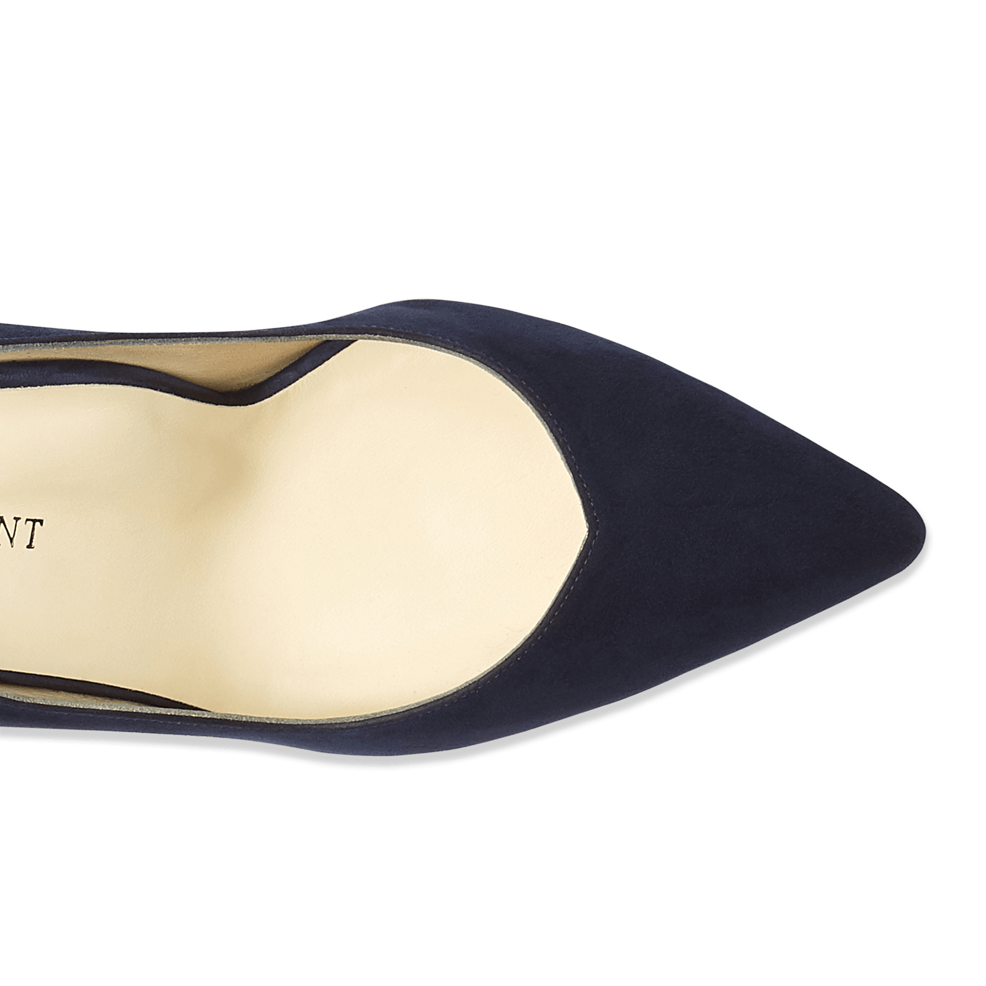 50mm Italian Made Perfect Pointed Toe Pump in Navy Suede