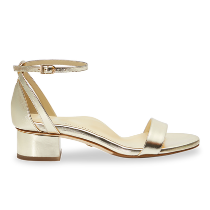 Perfect Block Sandal 30 Gold Nappa Sarah Flint