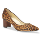 50mm Italian Made Pointed Toe Perfect Emma Pump in Chocolate Leopard Hair Calf