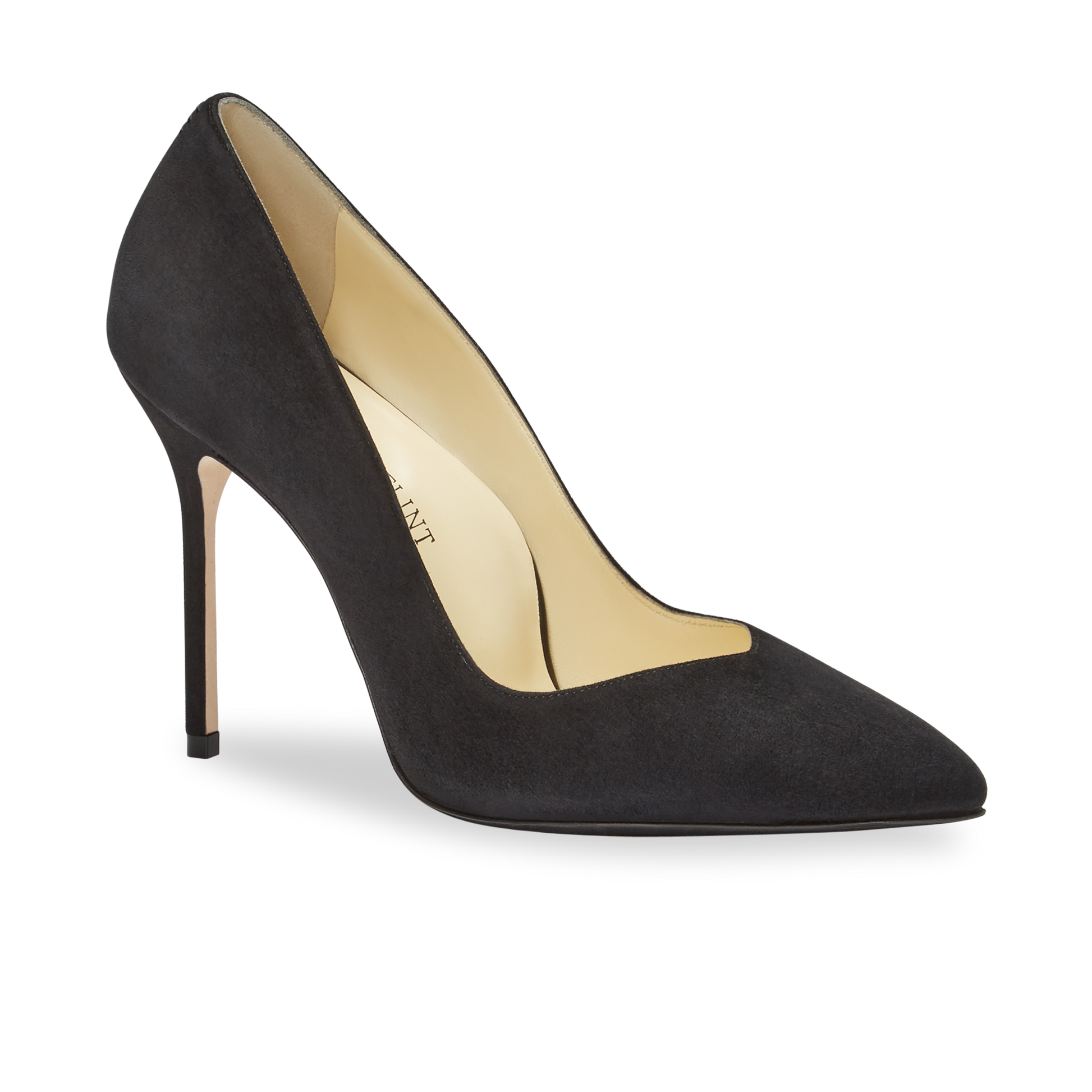 black fabric dress pumps New Vintage Caressa Black Fabric Satin Dress Pumps Size 7B