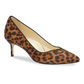 50mm Italian Made Perfect Pointed Toe Pump in Chocolate Leopard Hair Calf