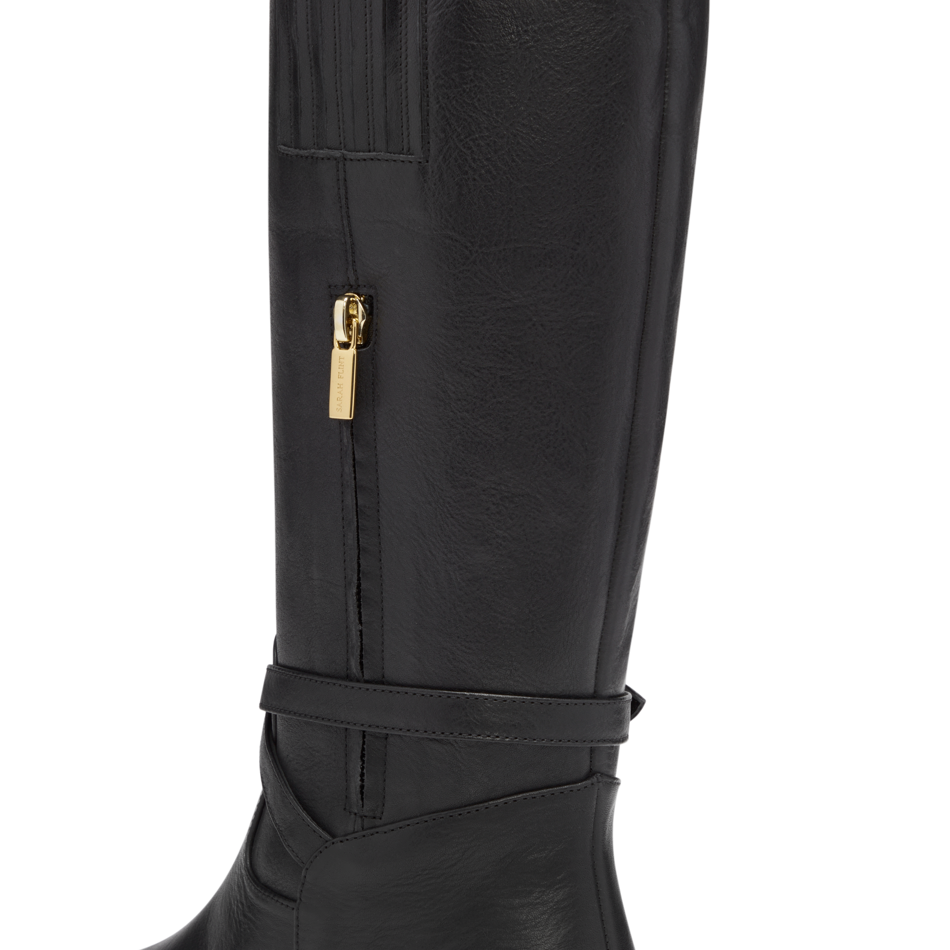 Preston vachetta leather block heel 2024 riding boots