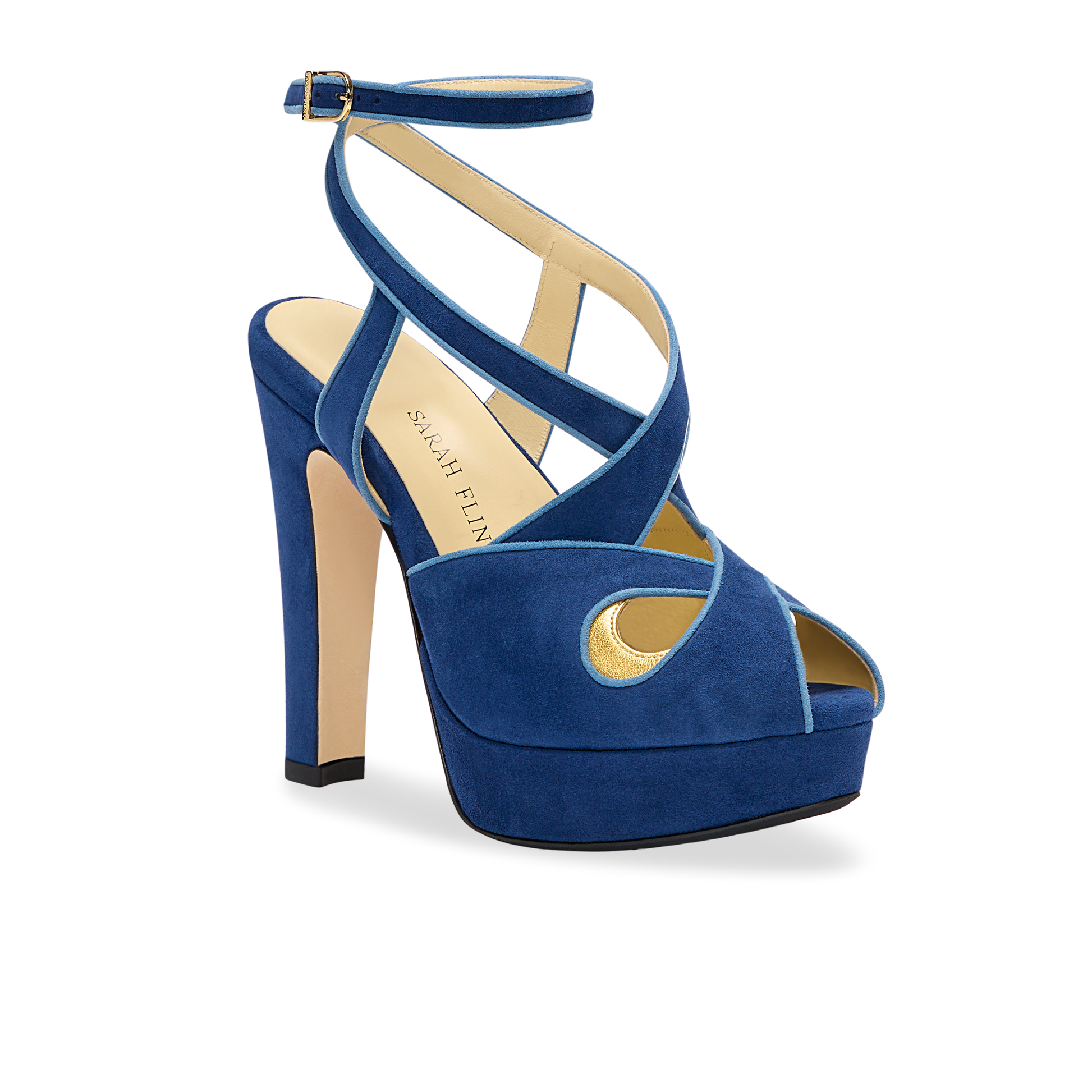 Perfect Sharon 120 in Royal Navy Suede