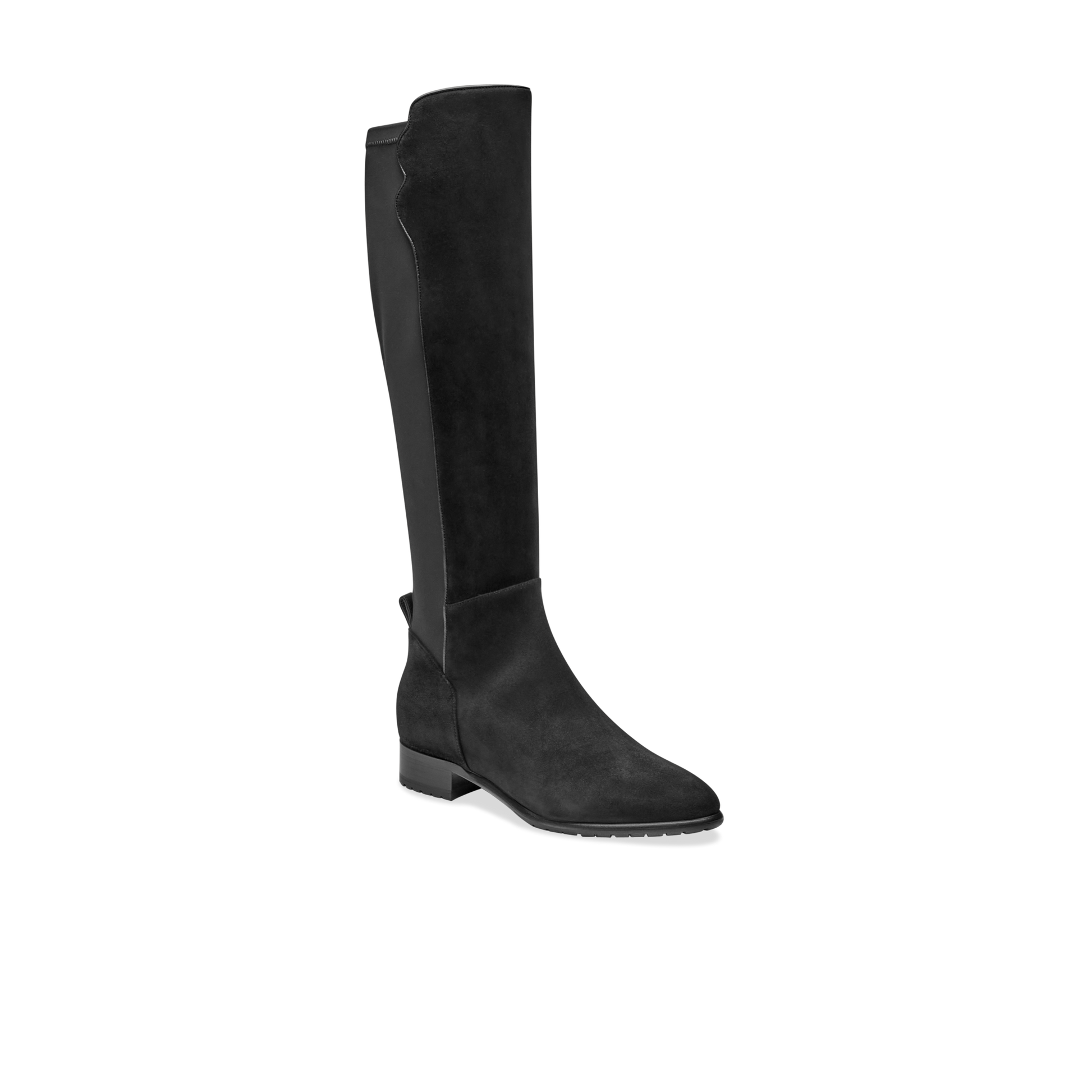 Perfect Stretch Boot 30 Water Resistant Black Suede Sarah Flint