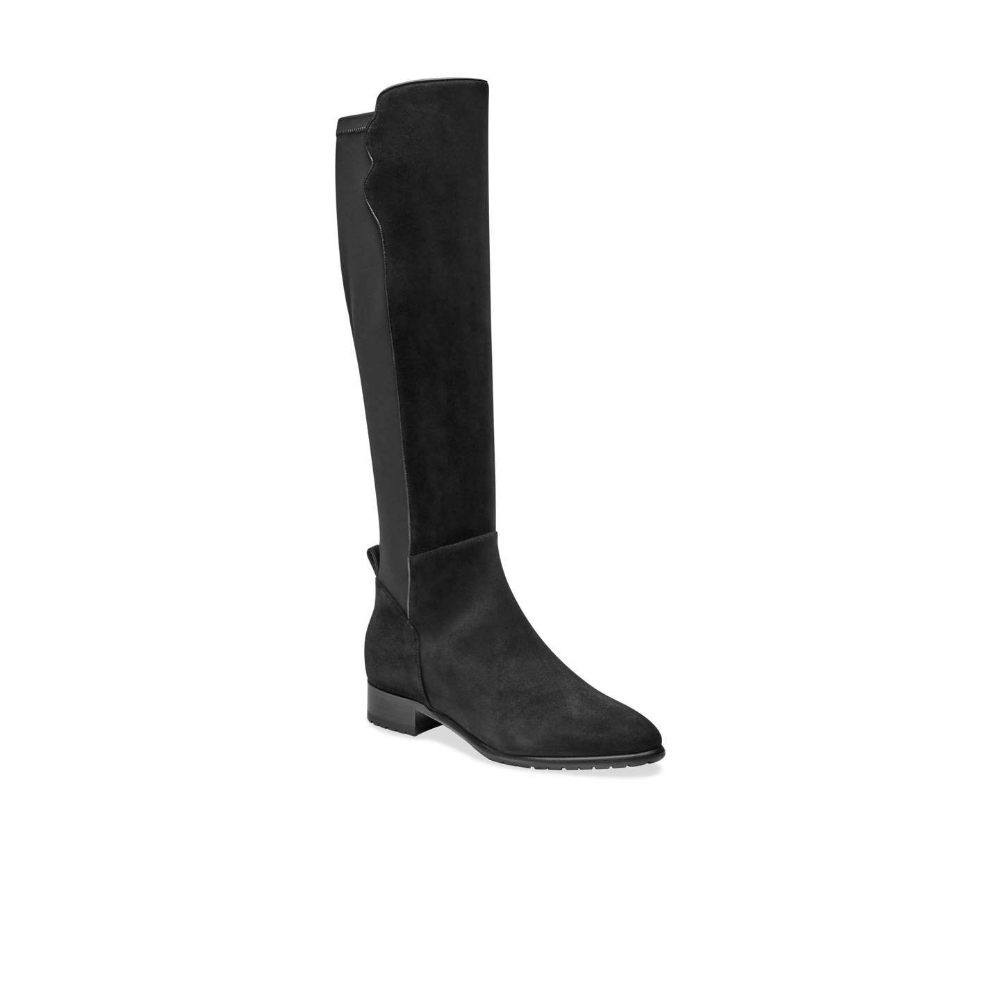 Perfect Stretch Boot 30 | Black Boots for Women | Sarah Flint Water-Resistant Black Suede Almond Closed Toe Boots | Italian Bespoke Boots with The