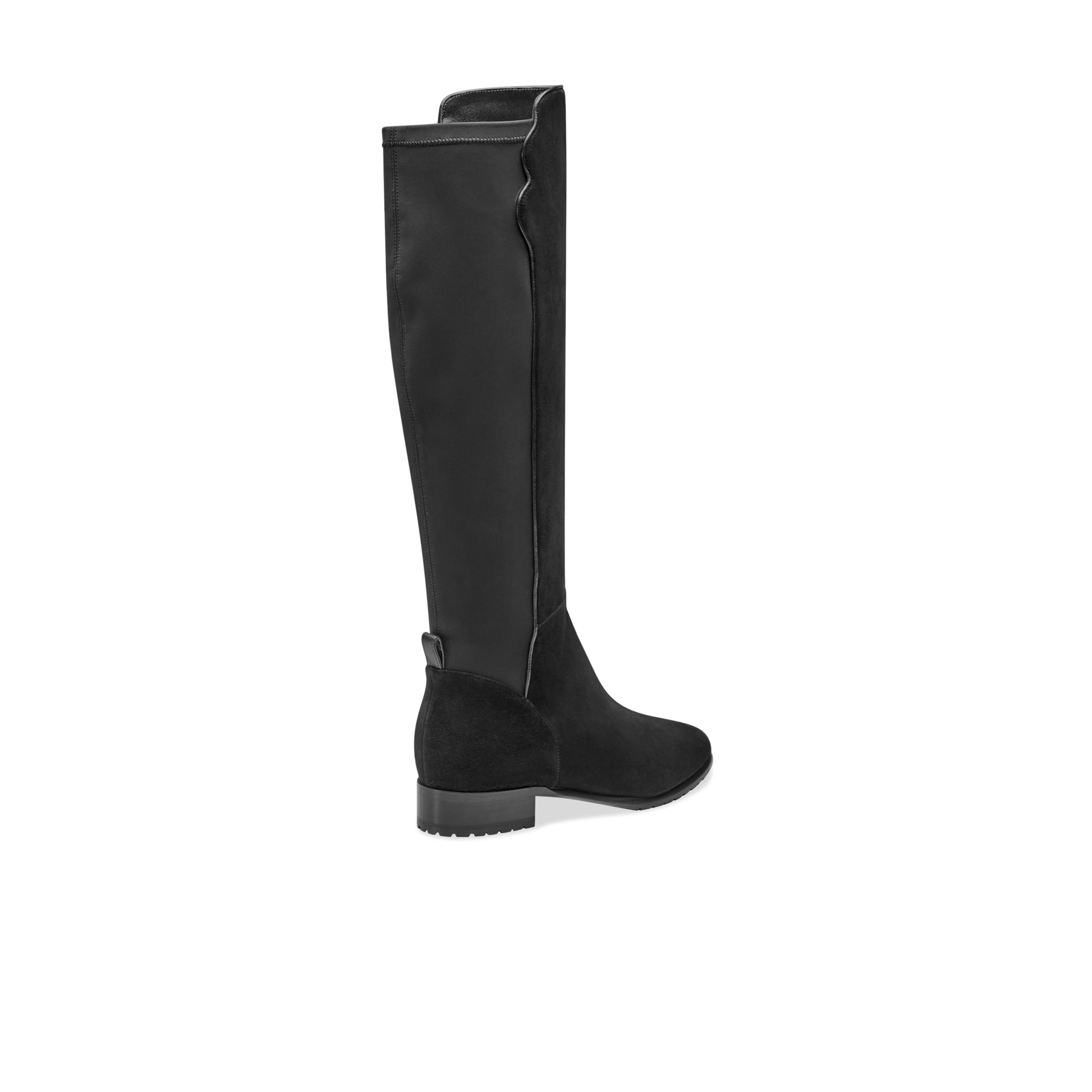 Black riding boots sales with stretch back