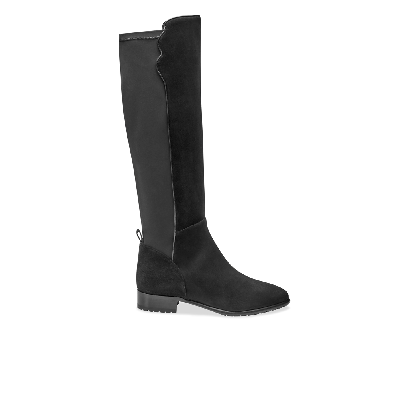 Black suede high sales boots