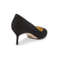 50mm Italian Made Perfect Pointed Toe Pump in Black Suede