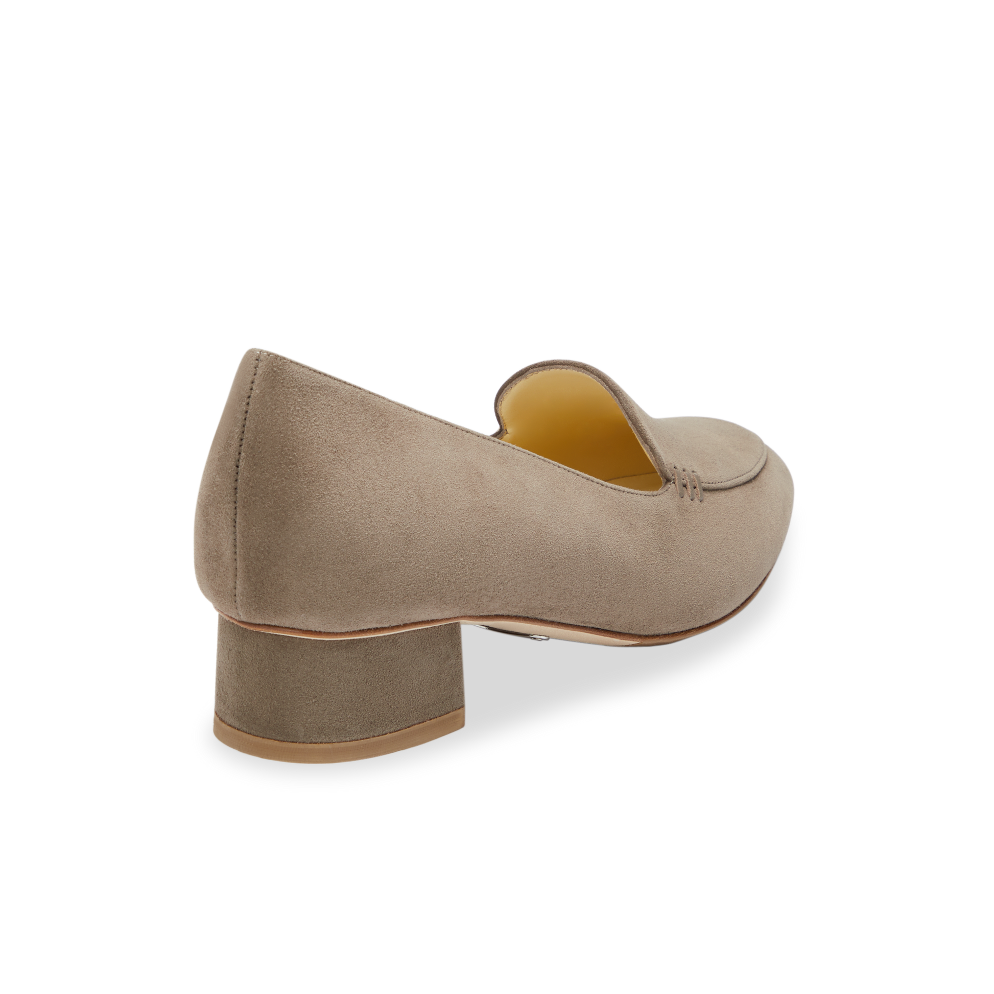 30mm Italian Made Rosie Flat in Taupe Suede