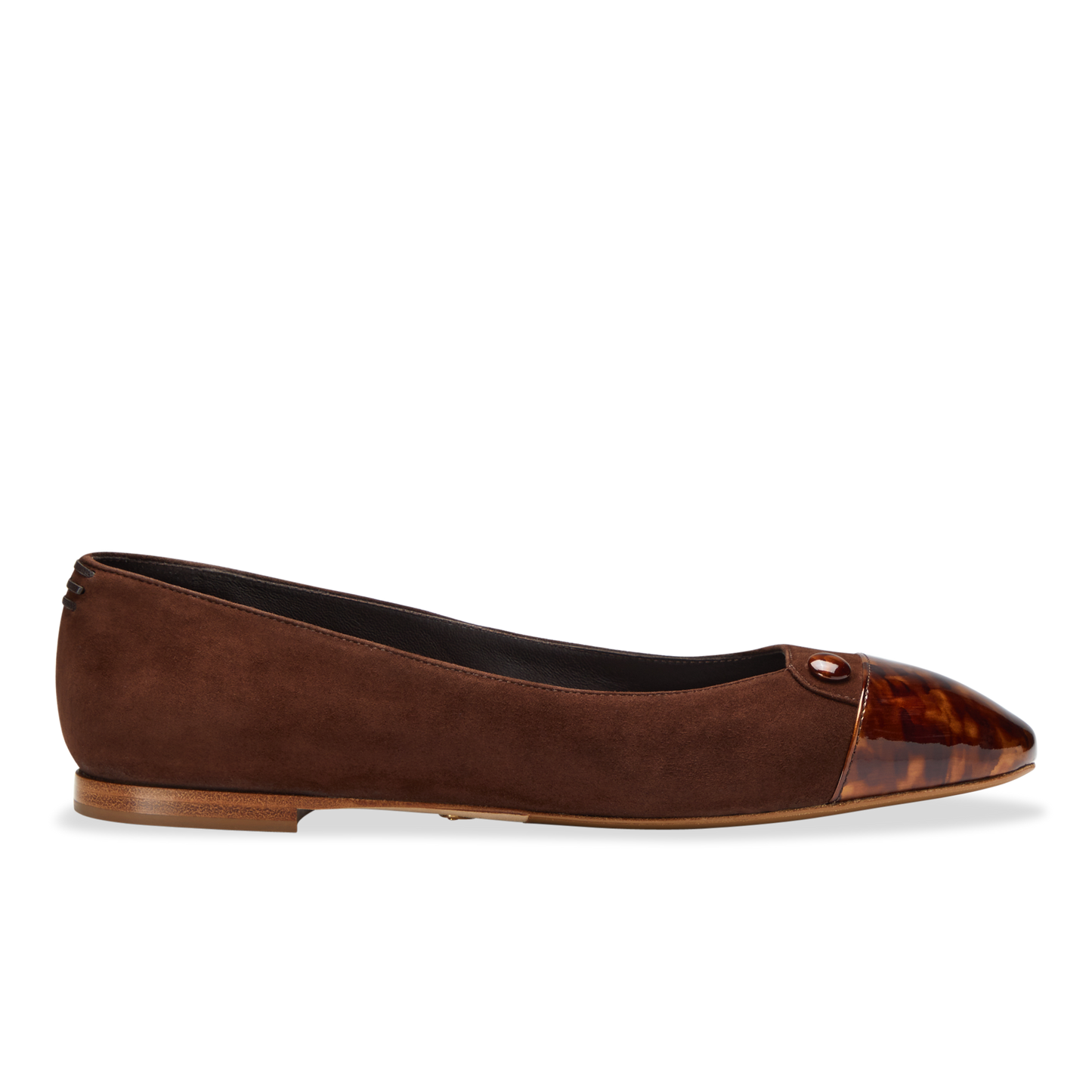 Brown suede flat outlet shoes