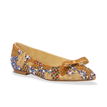 Natalie Klimt in Metallic Beaded Satin