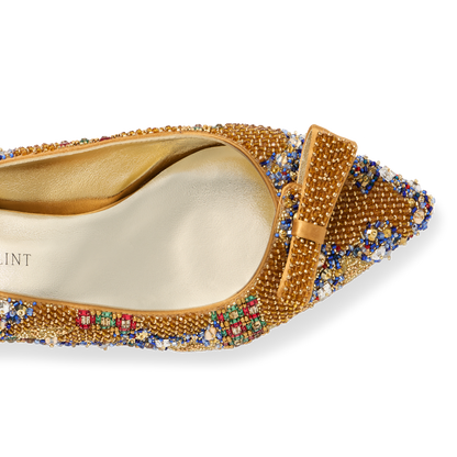 Natalie Klimt in Metallic Beaded Satin