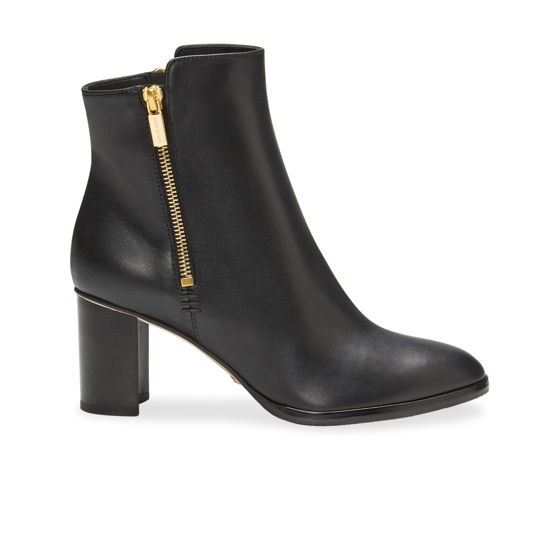 Perfect Zip Bootie 70 | Black Calf | Sarah Flint Perfect Zip Bootie 70 | Black Calf | Sarah Flint
