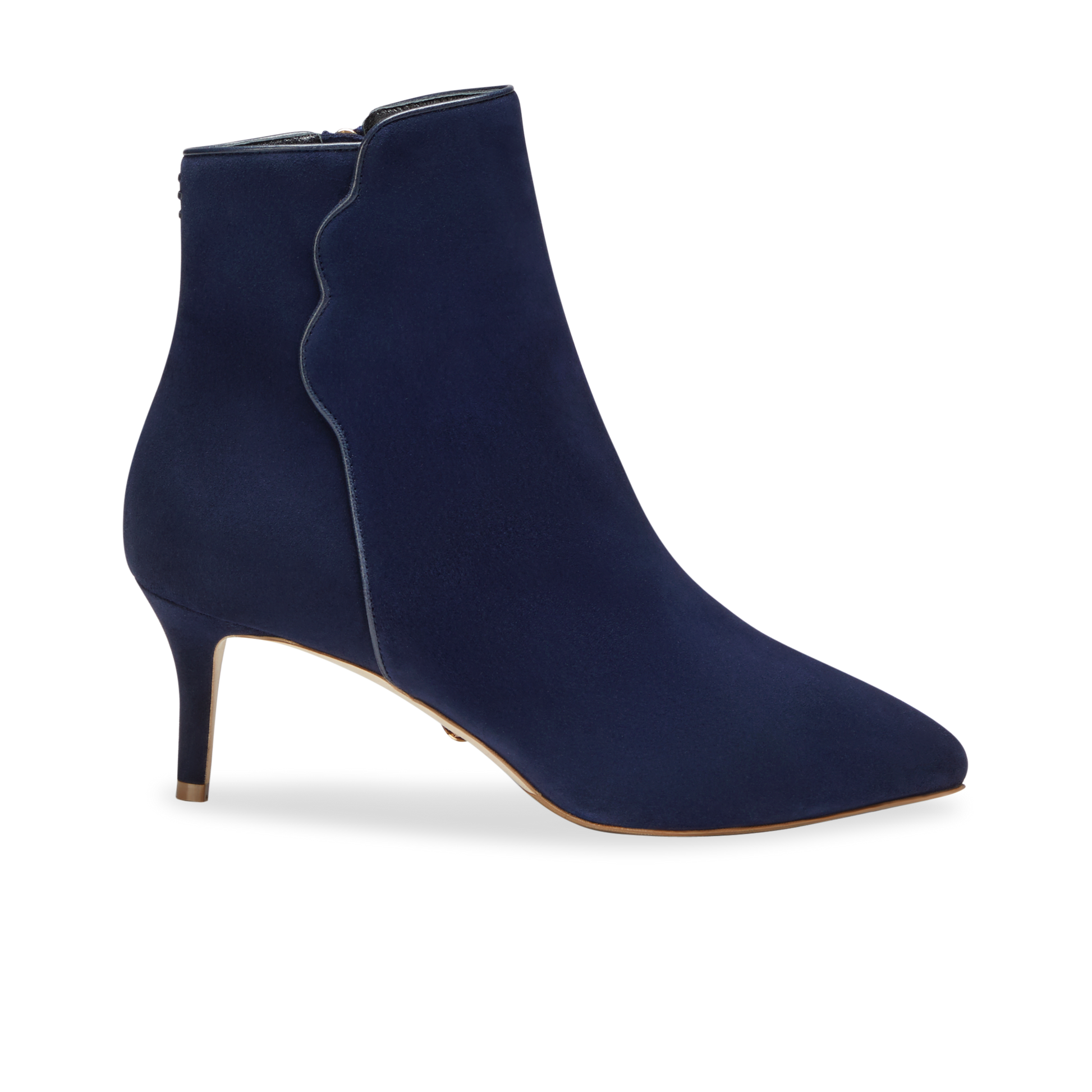 Perfect Dress Bootie 60 Blue Boots for Women Sarah Flint Navy Suede Fabric Pointed Closed Toe Boots Italian Bespoke Boots with The Perfect Fit