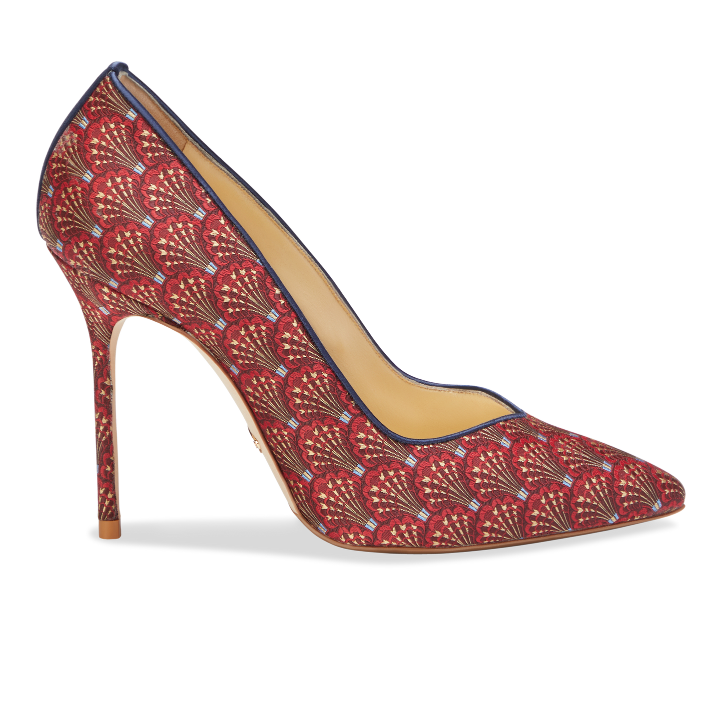 Perfect Pump 100 in Red Vienna Jacquard