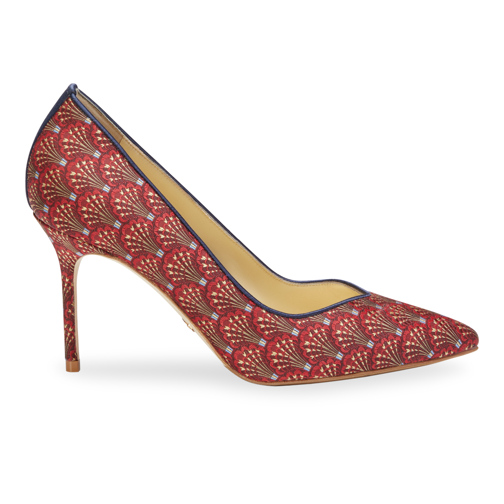 Perfect Pump 85 in Red Vienna Jacquard