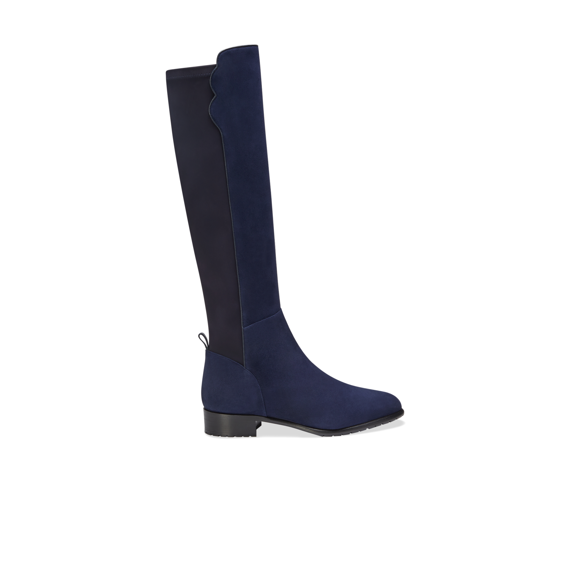 Dark blue sales knee high boots