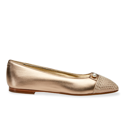 Rose gold ballet shoes on sale
